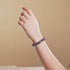 Purple Cloud | .925 Sterling Silver | Cheshire Glass Bubble Bracelet